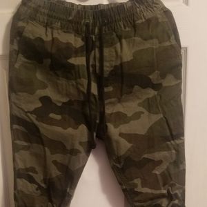 Camo Zippered Joggers